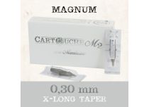 M2 Magnum (M1) tattoo patronen - Ø 0,30 mm - XL Long Taper | Itc.