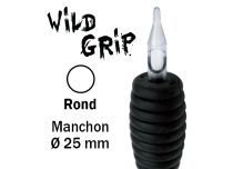 Steriele slang Rond mondstuk - Rubberen grip 25 mm | Wild Grip