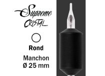 Steriele slang Rond mondstuk - Siliconen grip 25 mm | Supreme Cristal