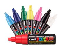 8mm markeerpen met beitelvormige punt Posca