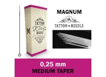 Magnum (M1) steriele naalden 0,25 mm - Medium Taper | Tattoo naald