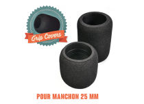 Doos met zwarte schuimrubberen hulzen Ø Ext. 45 mm voor grip 25 mm | Grip Cover