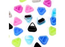 Caps en silicone triangle 2 en 1 différentes couleurs - 80 pcs | SKULLDNA