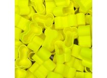 Natuurlijke biologisch afbreekbare dopjes kleine fluorescerende gele willy x100 stuks | CRAZY CUP
