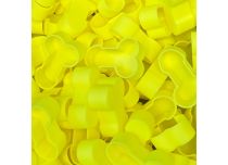 Natuurlijke biologisch afbreekbare doppen grote fluorescerende gele willy x100 stuks | CRAZY CUP