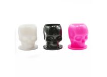 Set kunststof doppen Ø Int. 16 mm en Ext. 18 mm - gekleurd doodshoofdpatroon | Itc