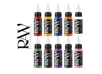 Encre de Tatouage RAW Platinum, stérile, 10 coloris : BASIC SET