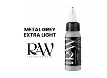 Encre de Tatouage RAW Platinum, stérile, coloris : Metal Grey Extra Light
