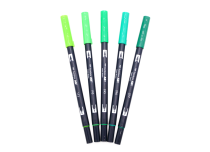 Groene markers in zakje of eenheid | Tombow