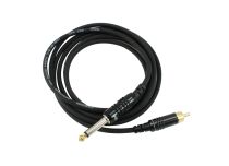Clip Snoer VMOTHS Jack 6.35 / RCA recht Lengte 2m Zwart