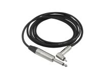 Klipsnoer VMOTHS Jack 6.35 / RCA schuin Lengte 2m Zwart