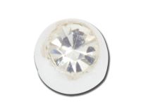 Set van 5 Witte Imitatieparel Kristallen Acryl Ballen | Itc