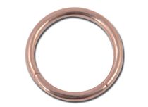 Stalen ring roségoud scharnier