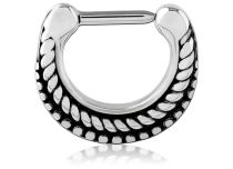Stalen scharnierring septum patroon Trese | Itc
