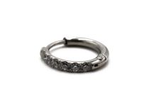 Stalen ringscharnier met ingelegde Strass | Itc