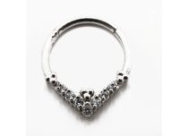 Stalen scharnierring bergkristal ruit | Itc