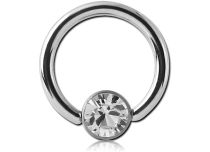 Ring bezet met een gekleurd kristal 2,5 mm | Itc
