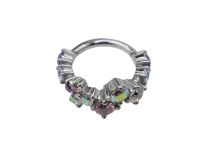 Scharnierring CoCR 1,2X8 geometrische vorm/roze
