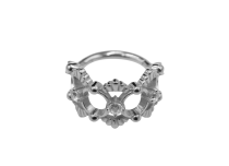 Scharnierring CoCr 1,2X10 gesegmenteerde strass