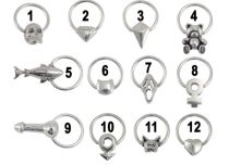 Stalen ring 1,2 x 10 mm, Diverse uitvoeringen | Itc