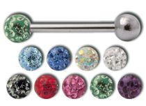 Halterstaal multikristal gekleurde bol 5 mm | Itc