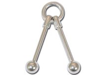 Barbell Industrieel Stalen Ring 5mm kogels |Itc