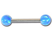 Barbell Staal Opaal Synthetisch Gekleurde Ballen 5mm| Itc