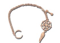 Barbell Staal Roze Gouden Ketting en dromenvanger | Itc
