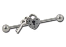Barbell Industriële Stalen Ballen 5 mm patroon Hangslot | Itc