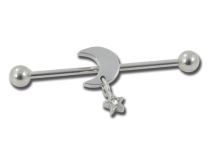 Barbell Staal Industrieel Maan en Ster |Itc