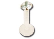 Labret BioFlex 1,2 x 8 mm Gekleurde Kristallen Punt | Itc