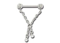 Stalen Teton Ketting Strass | Itc