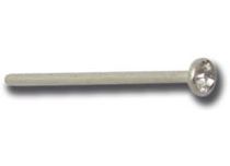 Rechte stalen neusbout 0,8 mm tot kogel 2,3 mm - Cristal Coloré | Itc