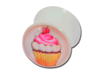 Plug acryl gevormde Cup Cake patroon | Itc
