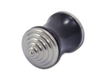 Stekker Acryl Zwart Dubbel Afgeschermd Dubbele Schroef Staal | Itc