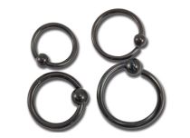 Stalen ring zwarte draai | Itc