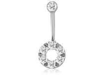 Witte strass krans banaan | Itc