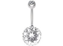 Banaan Staal Strass Wit | Itc