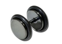 Faux Plug Staal zwart | Itc