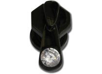 Stekker Staal Zwart Kristal Zip | Itc