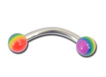 3 mm Regenboog Acryl Ballen Stalen Banaan | Itc