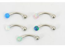 Bananenbal Staal Synthetisch Opaal 3 mm Gekleurd | Itc
