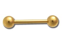Verguld stalen halter