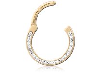 Witte Strass Chanière Ring | Itc