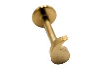 Labret staal PVD goud druppel patroon | Itc