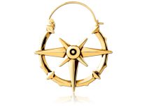 Vergulde Creoolse Stijl Hanger Behandeld Staal voor Tunnelpatroon 3 Propellers | Itc