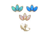 Draadloos accessoire CoCr Pvd Goud 0,5X8 patroon 3 bloemblaadjes