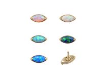 Draadloze accessoire CoCr Pvd Goud 0,5X5 patroon 1 bloemblaadje