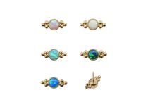Draadloos Titanium PVD Goud 0,5X3 dubbele drie-eenheid patroon accessoire