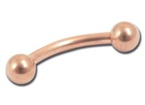 Banaan Staal Roze Goud met Bolletjes 3 mm | Itc